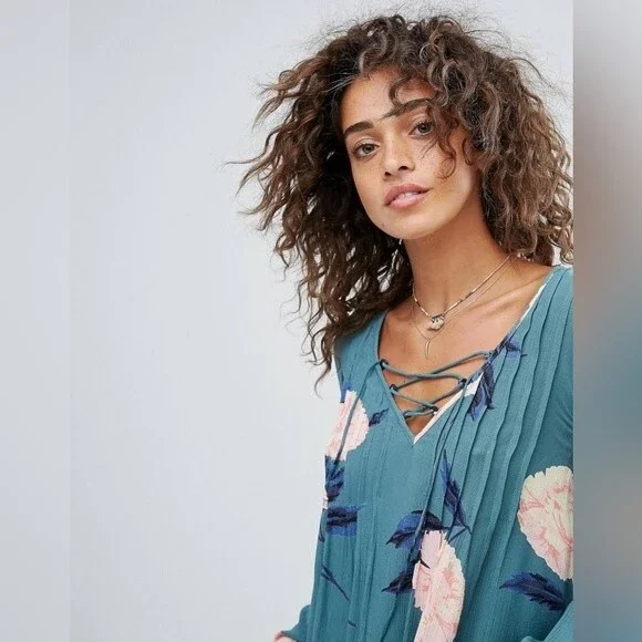 NWT Billabong Just Like You Lace Front Boho Dress Size S - Picture 2 of 10